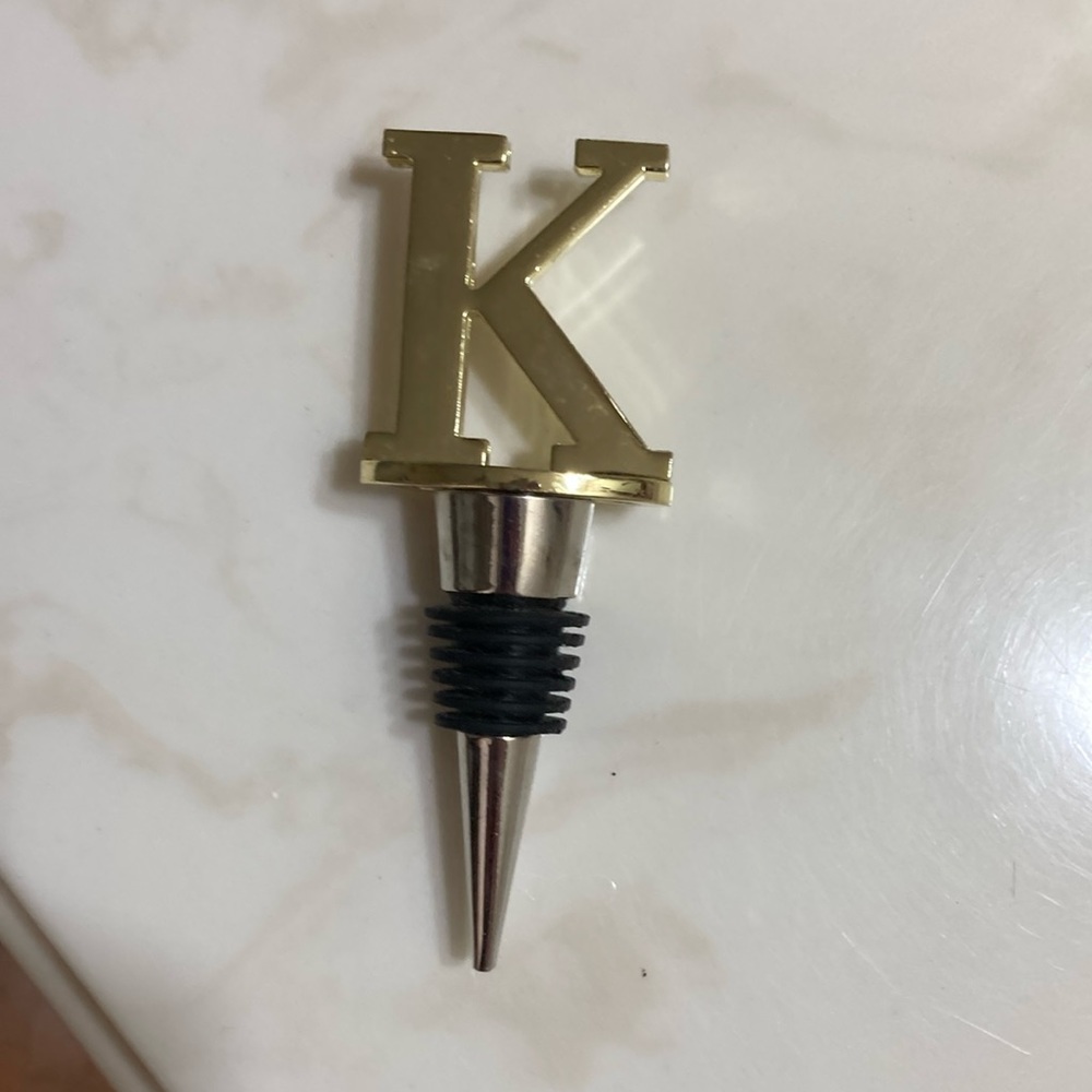 Wild eye designs Monogram wine stopper
